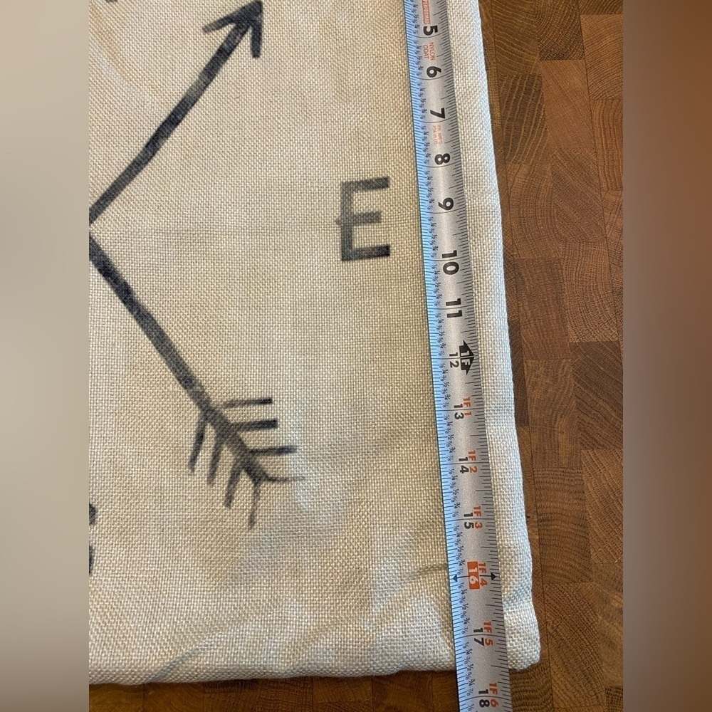 Farmhouse Compass Pillow Cover - Picture 3 of 5